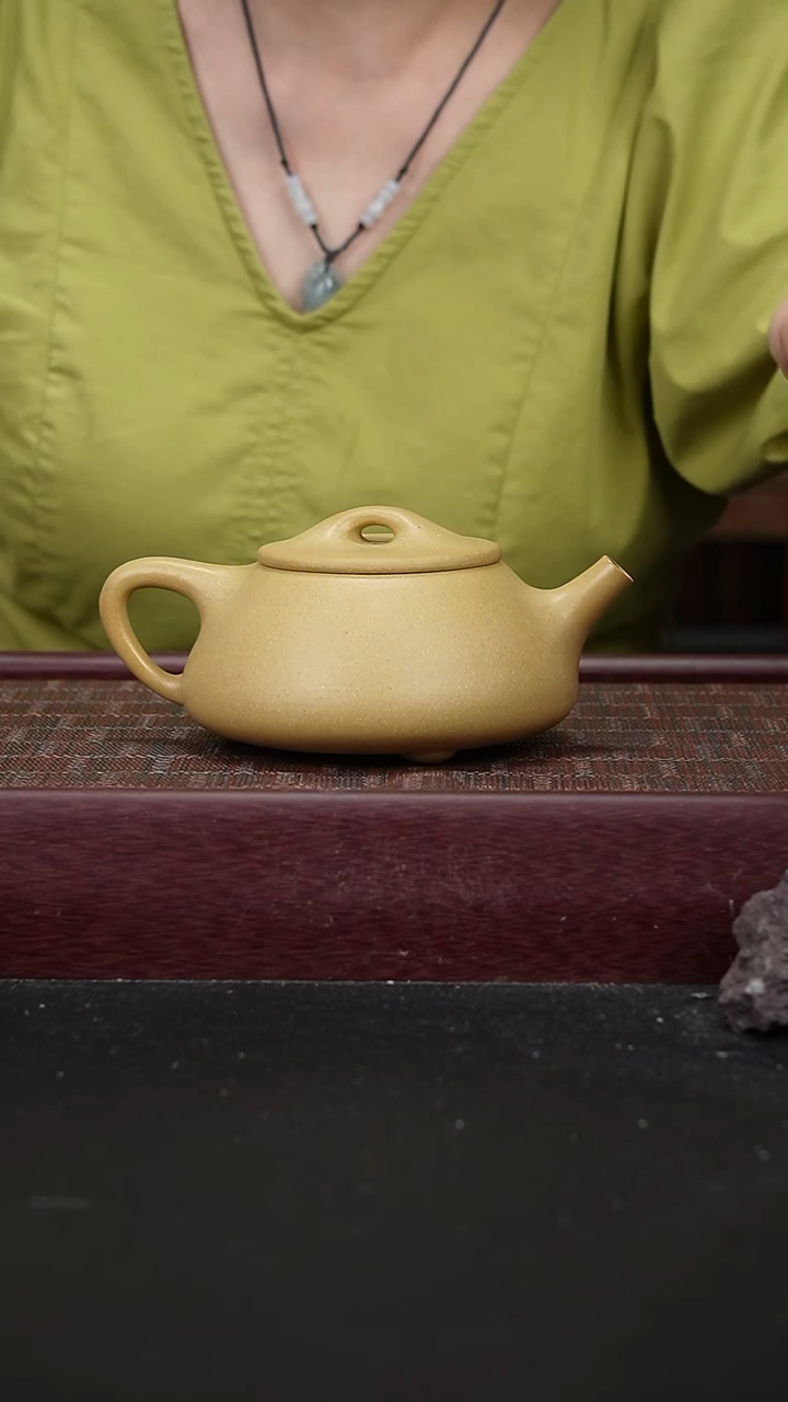 茶壶紫砂本绿景舟石瓢