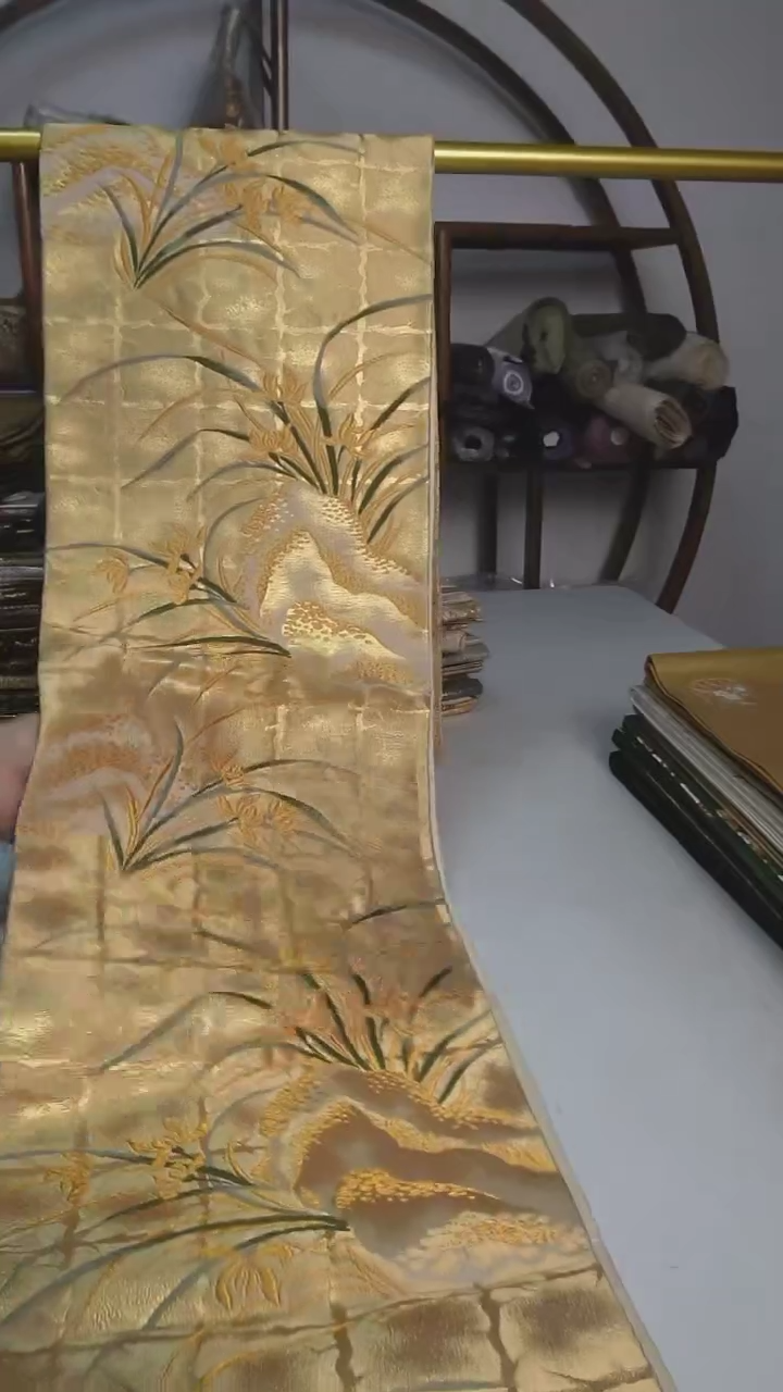 【闪购商品】织绣18西阵织六通兰花