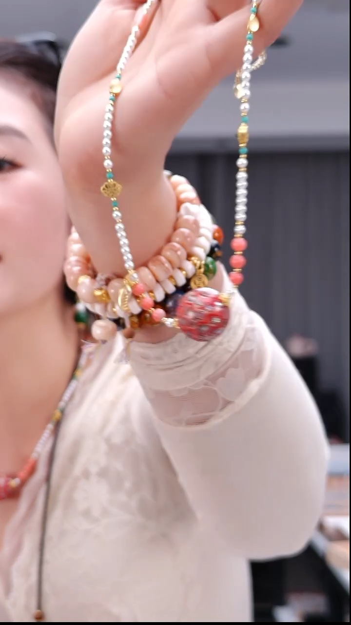 大漆工艺品06131单珠项链