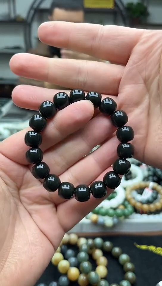 未镶嵌手串和田玉纯天然新疆皮勒村踏青12特细