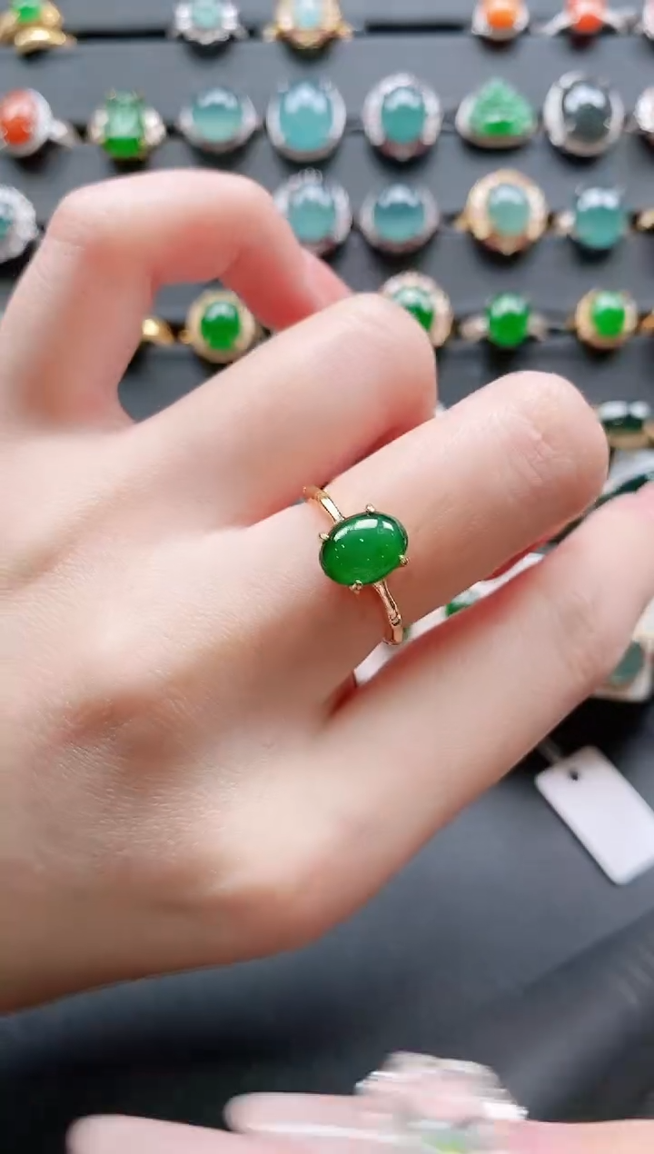 【闪购商品】翡翠戒指银S925镶嵌11111111