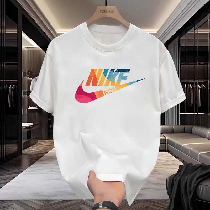 奥莱清仓纯棉【一折捡漏】夏季t恤爆款男女圆领运动短袖复古打底衫