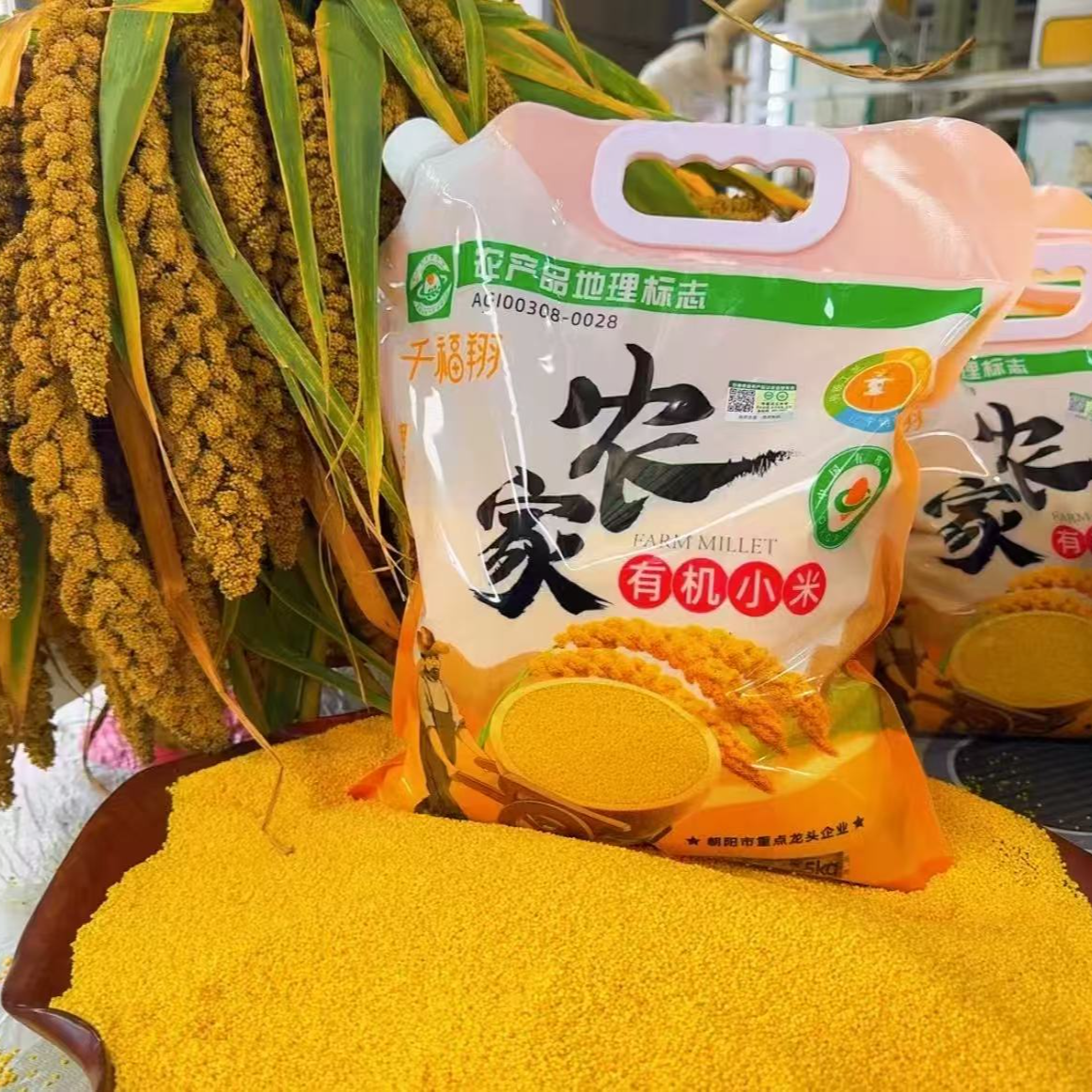 【遥遥专属】千福翔—2025年有机农家新黄小米2.5KG/袋