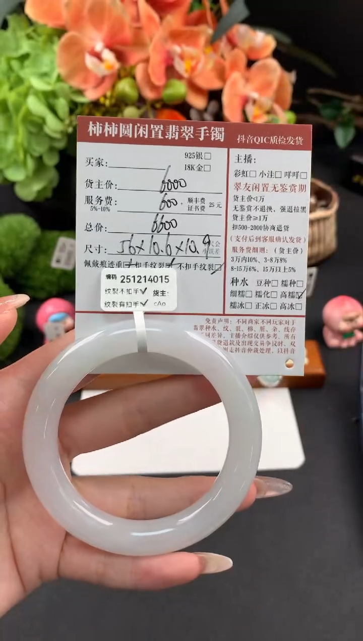 未镶嵌手镯翡翠姐姐251214015
