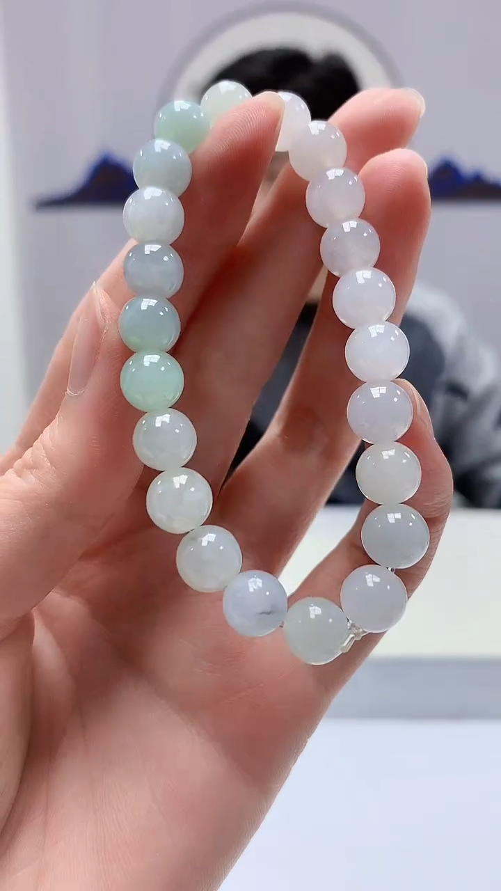 【闪购商品】定制翡翠未镶嵌4917zm-毛货手串122