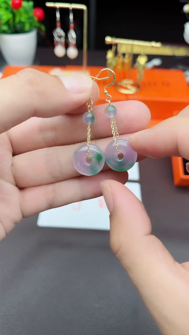 玛瑙/玉髓耳饰银S925镶嵌732000