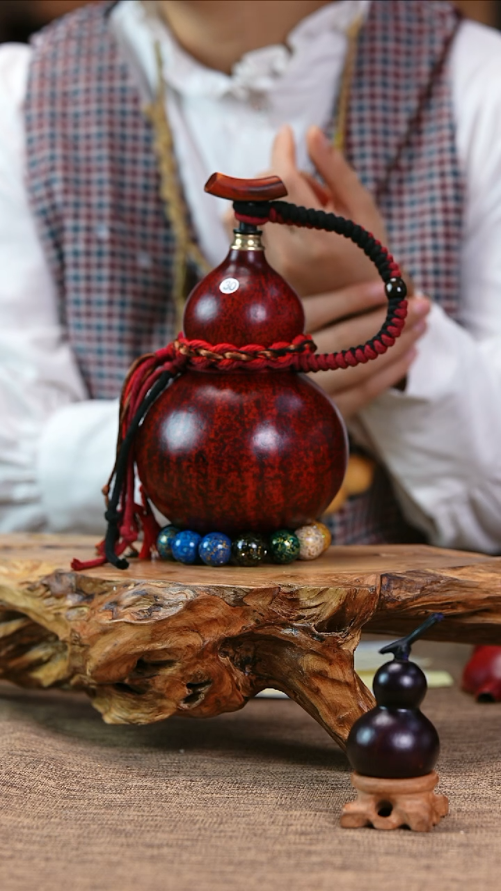 【闪购商品】30—光岳葫天然大漆酒葫芦不含漆珠