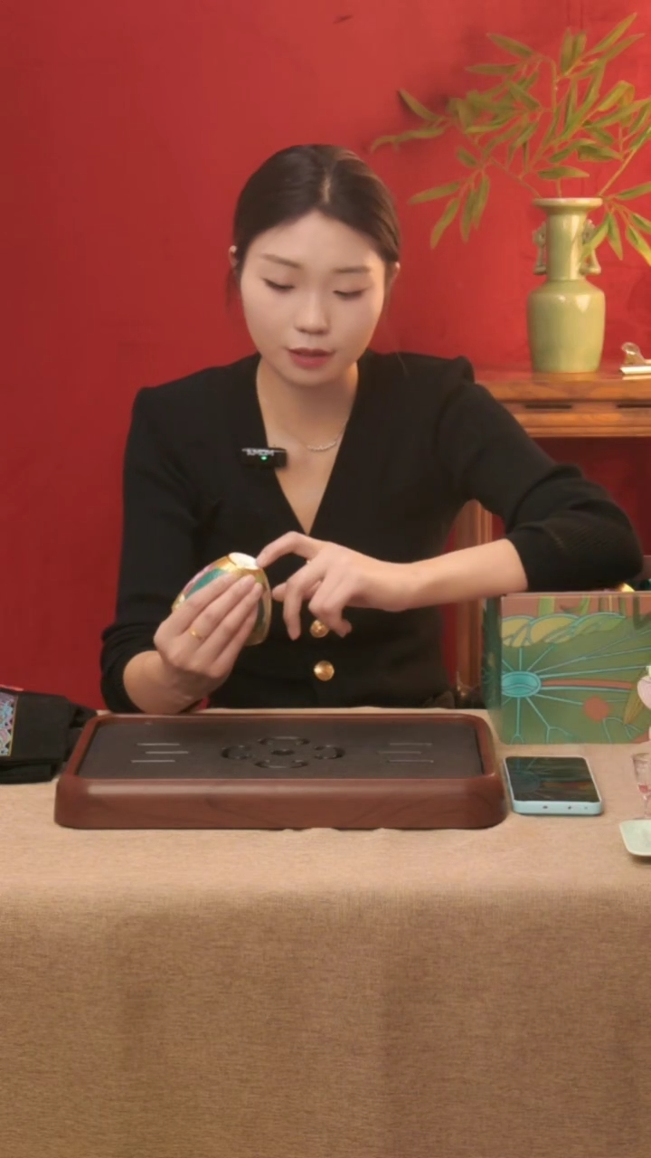 【闪购商品】瓷片锦绣荷芳公道杯无包装