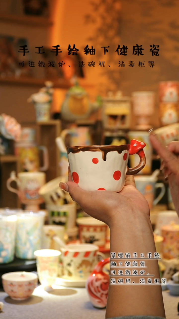 【闪购商品】杯景德镇高温釉下彩&A617