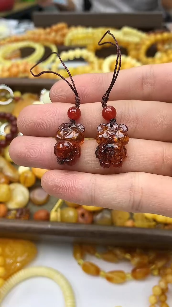 裸石蜜蜡未镶嵌挂件