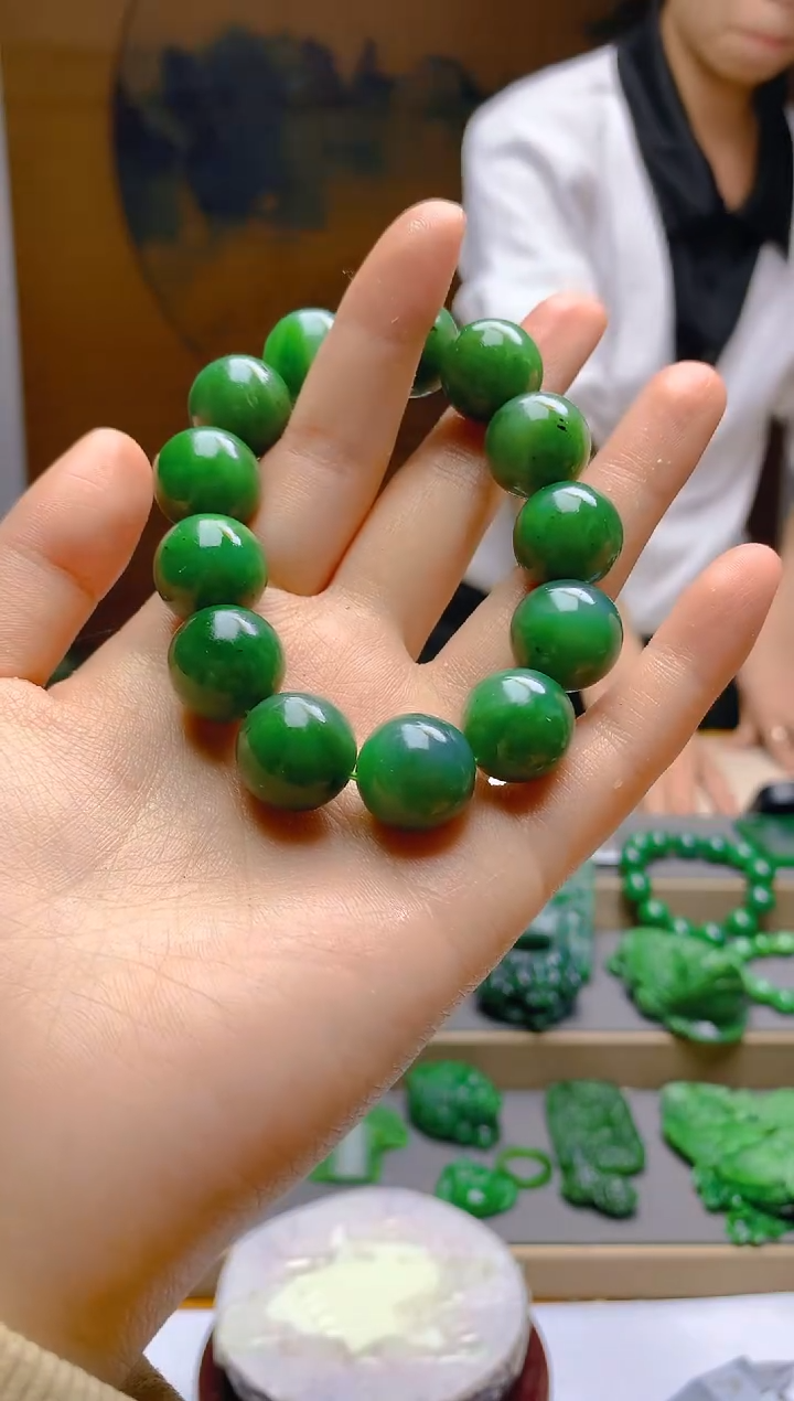 【闪购商品】和田玉（碧玉）手链未镶嵌1