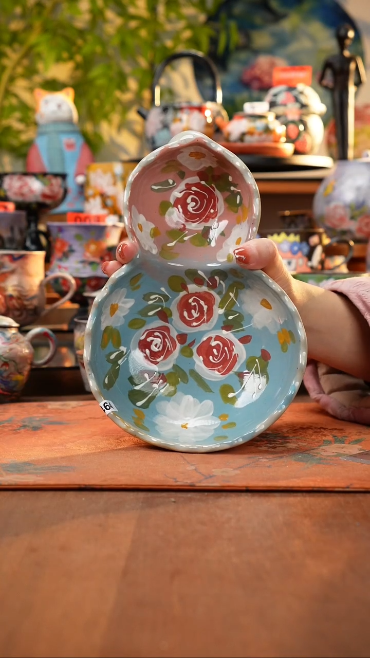 瓷片景德镇手工手绘464