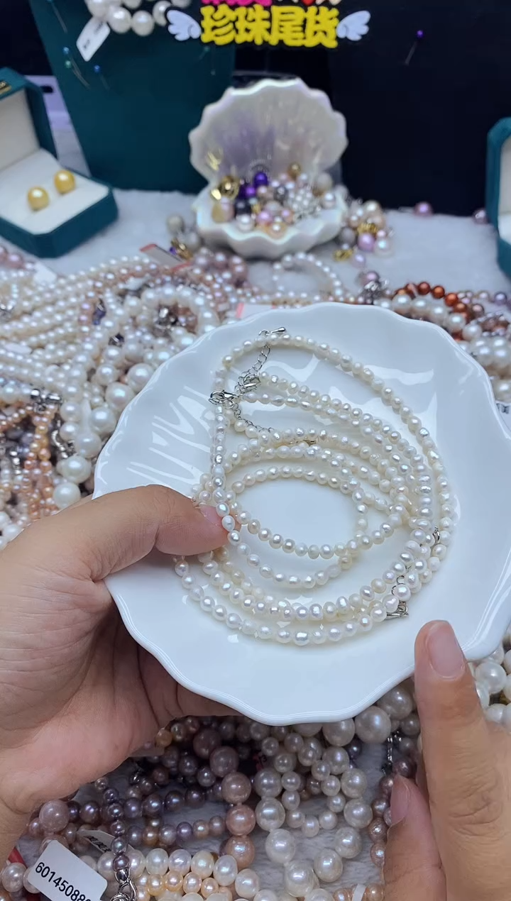 淡水珍珠未镶嵌项链珍珠项链