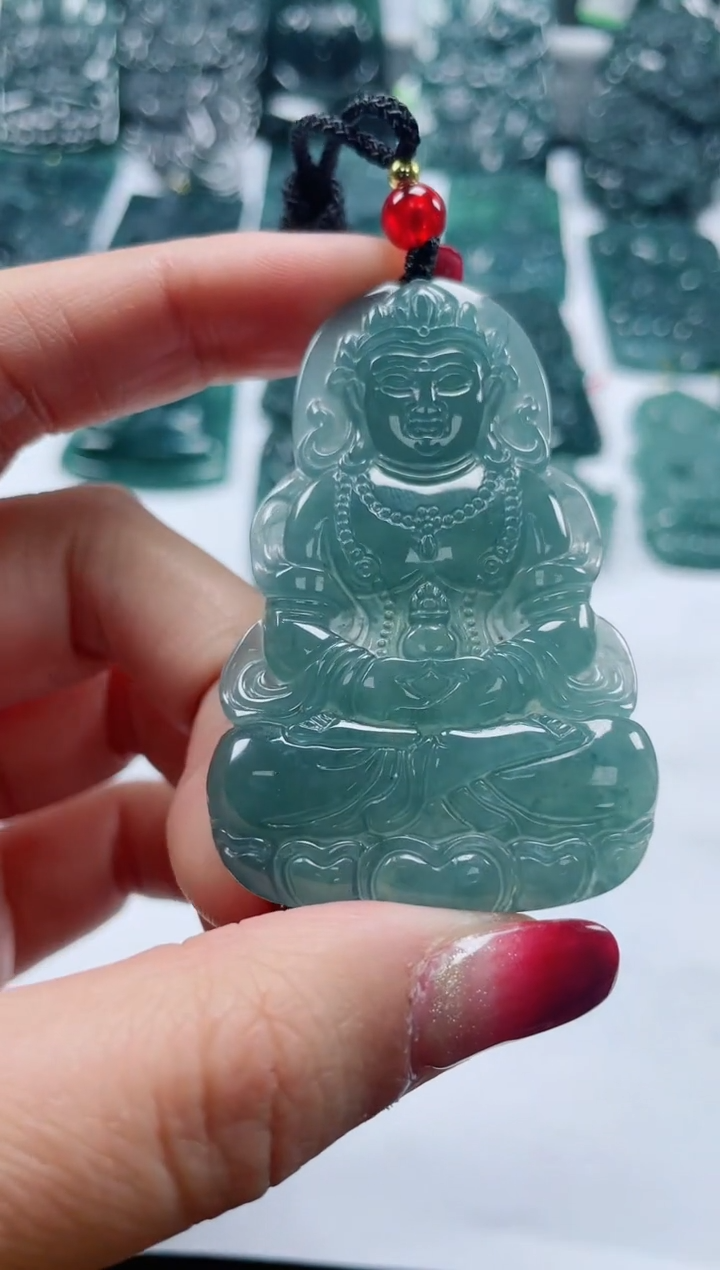 【闪购商品】翡翠颈饰未镶嵌多样性发货一件发货-度母观音·