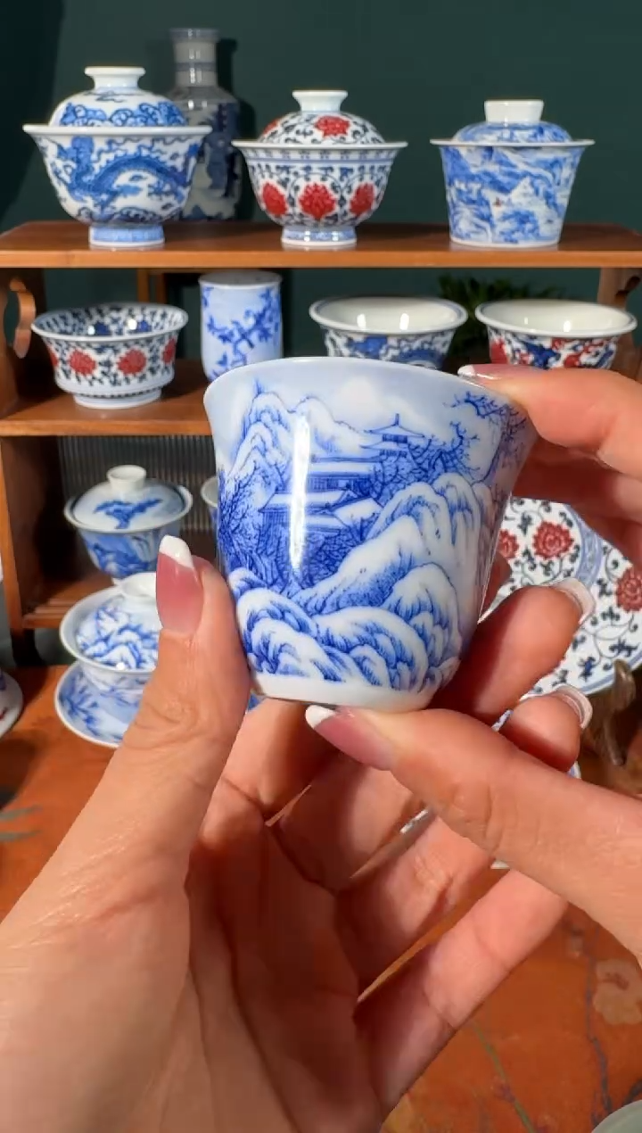 【闪购商品】杯画堂春雪景铃铛杯