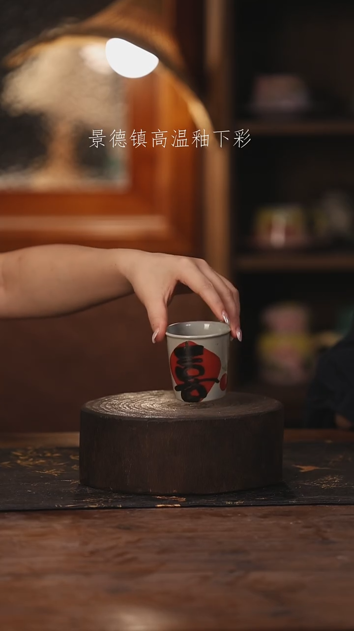 陶瓷景德镇高温釉下手绘陶瓷062