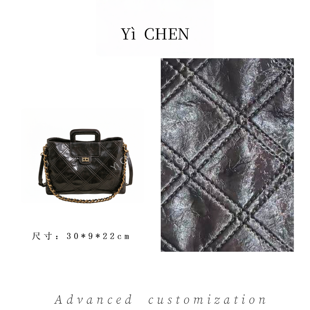 【Yì CHEN】SK-63012-咖啡 简约时尚女士新款轻奢单肩斜跨包