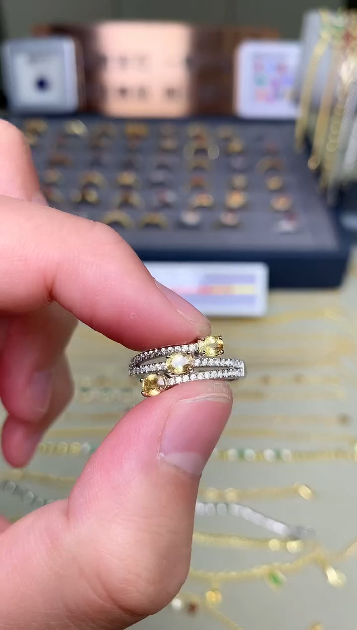 【闪购商品】蓝宝石戒指银S925镶嵌戒指