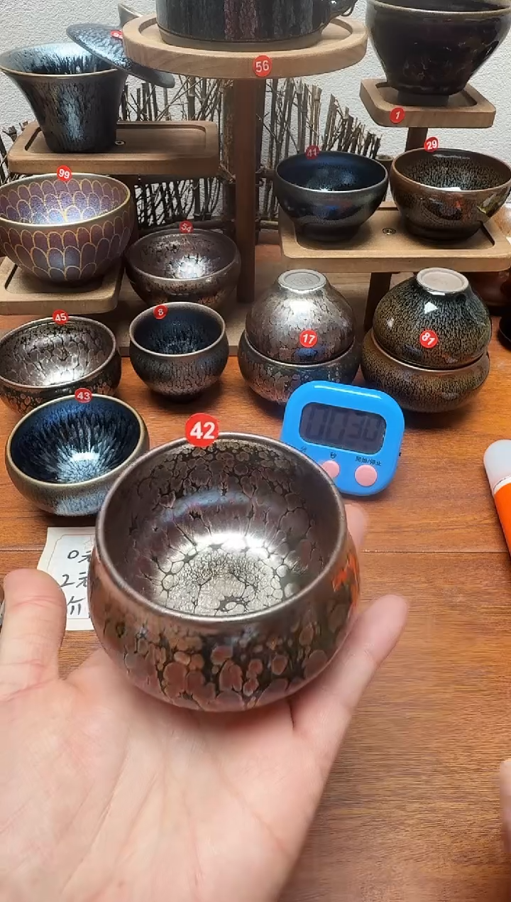 茶盏金*锤42号建盏工匠茶器