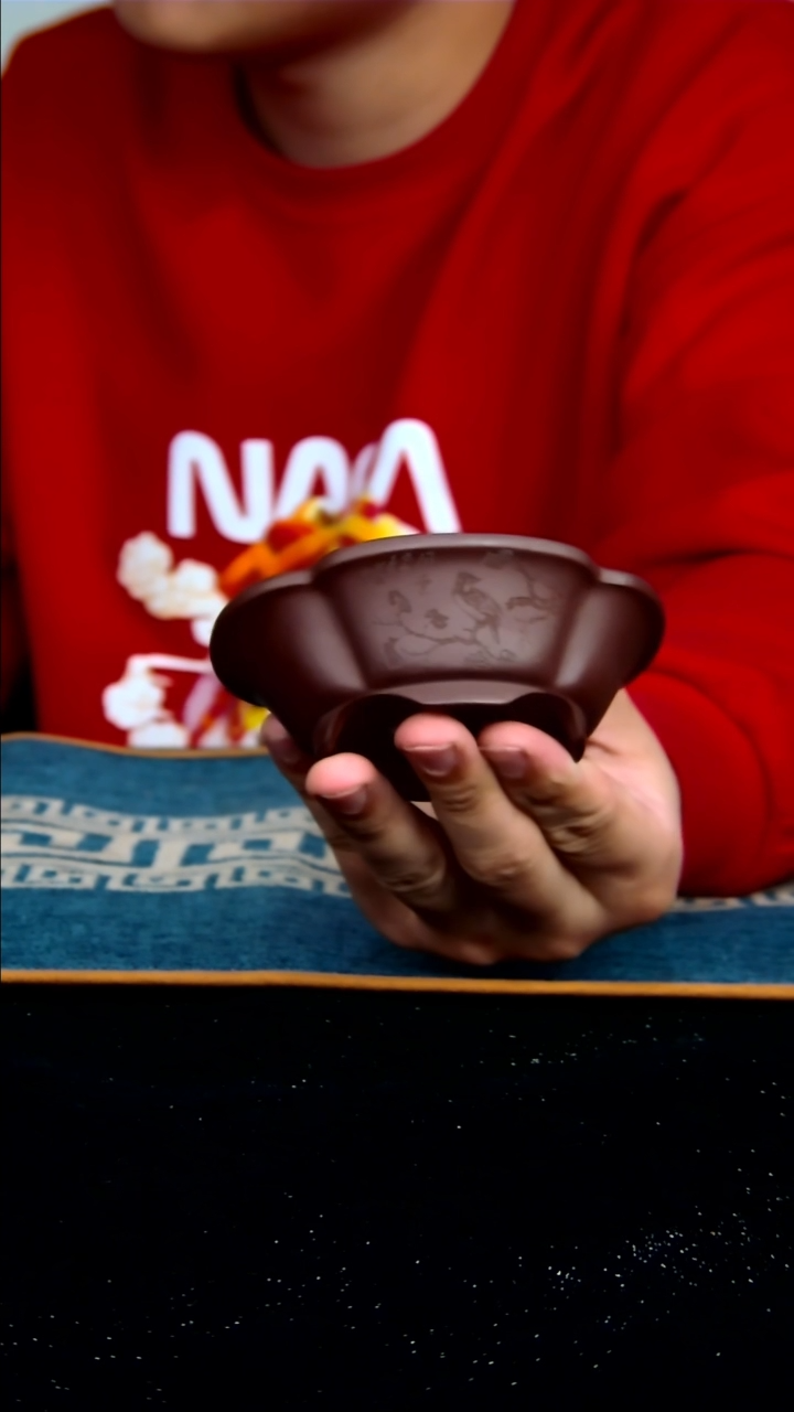 【闪购商品】紫砂花盆8.5*6.5*2内径紫砂花盆