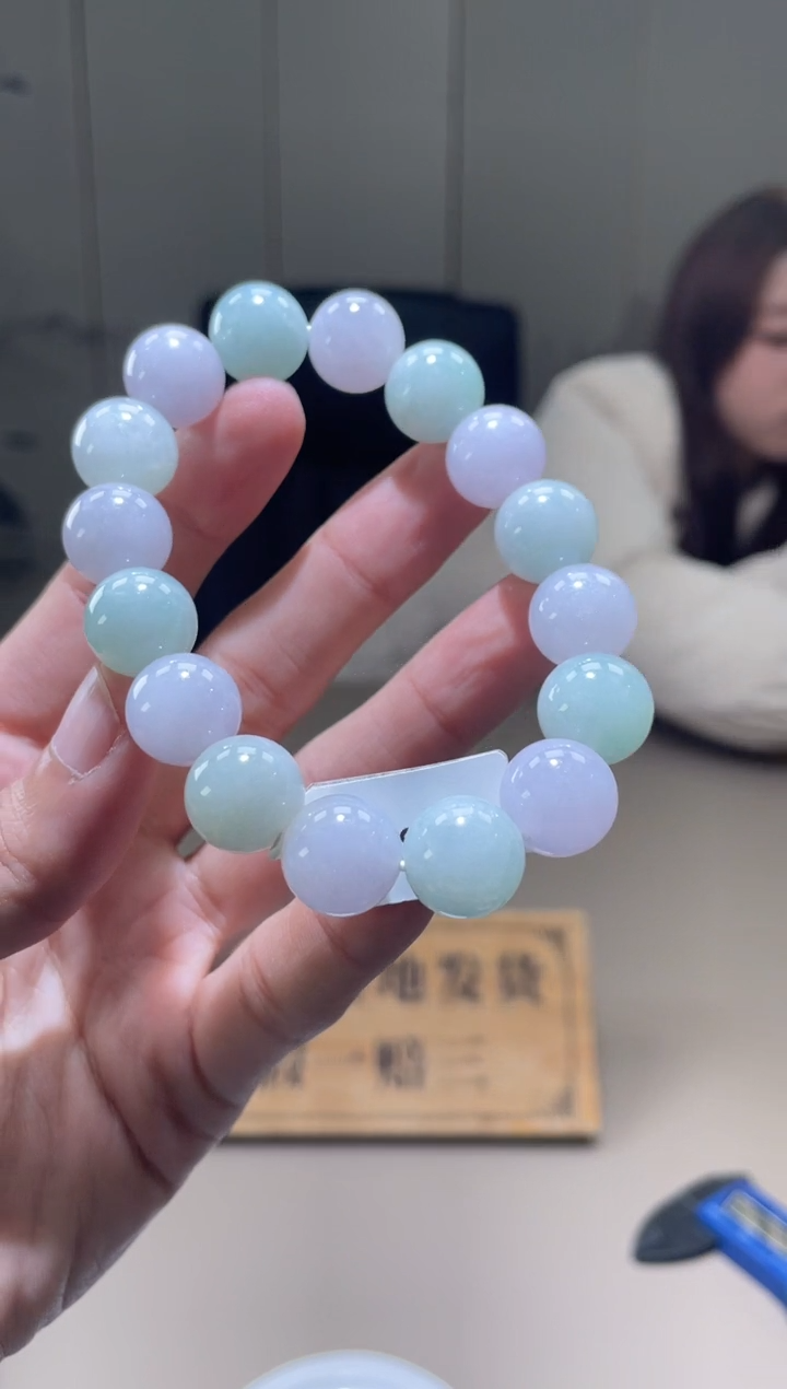 未镶嵌定制翡翠珠串