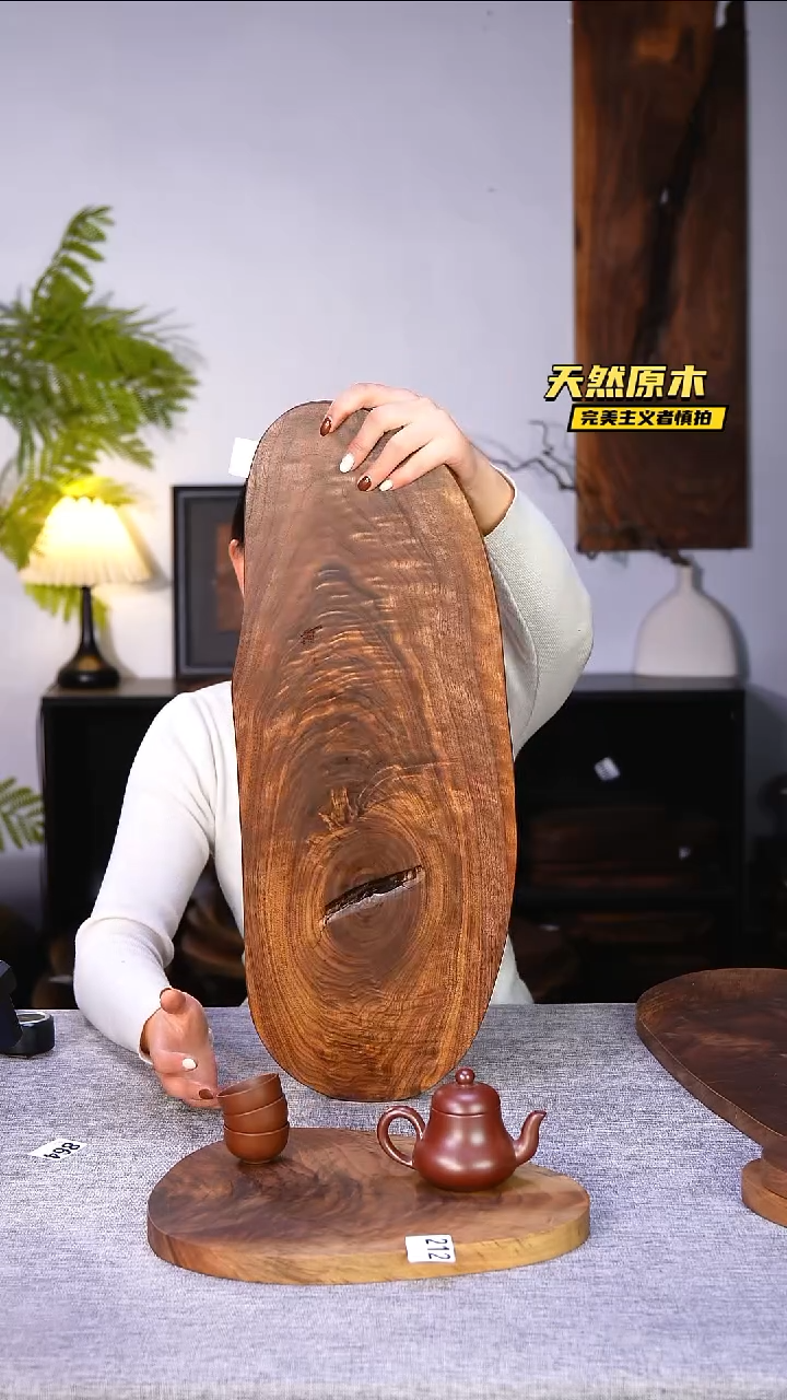 木北美黑胡桃原木.干裂疤结不属于商品质量问题完美主义者慎拍