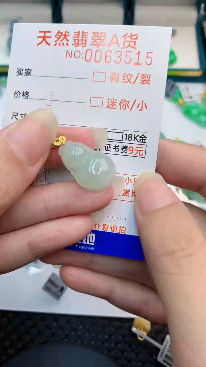 【闪购商品】翡翠颈饰18K金镶嵌           8