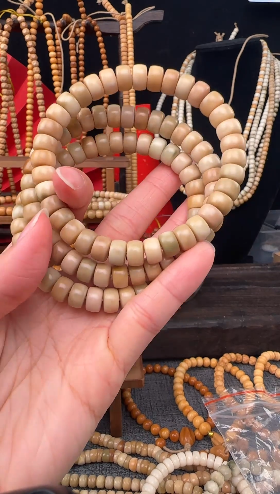 【闪购商品】菩提根/象牙果手串龙脊菩提多宝药片单圈卡9