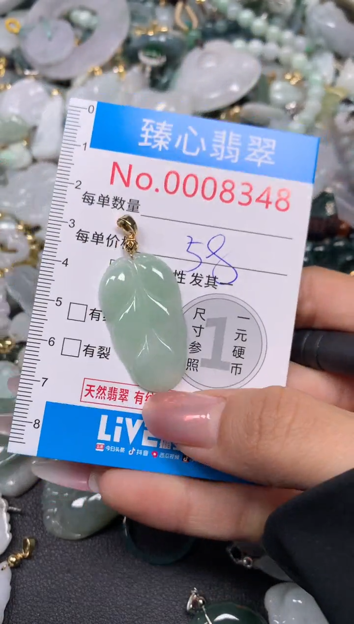 【闪购商品】翡翠颈饰未镶嵌含绳0008348