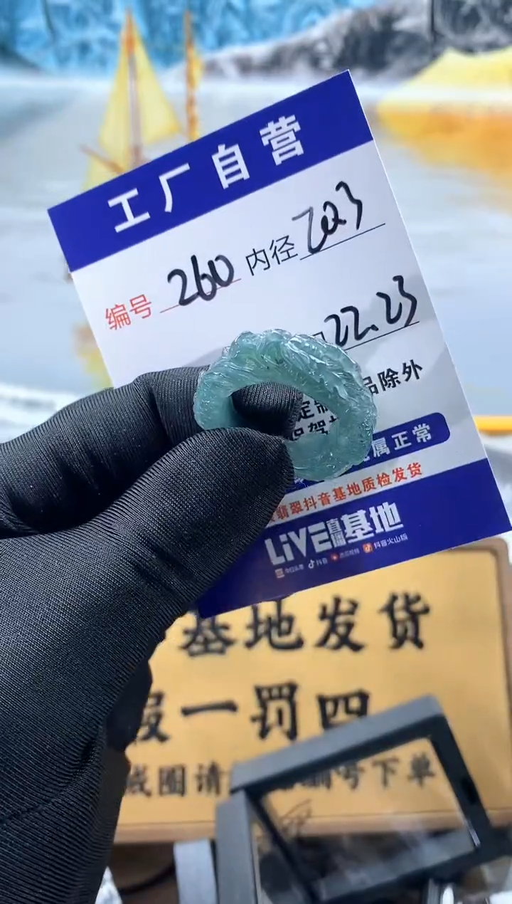 未镶嵌戒圈翡翠260
