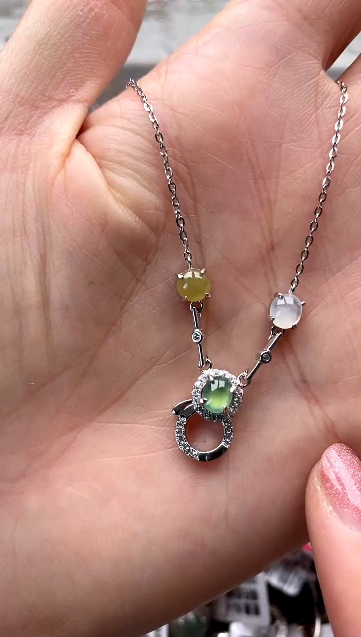 【闪购商品】翡翠戒指银S925镶嵌555555-6