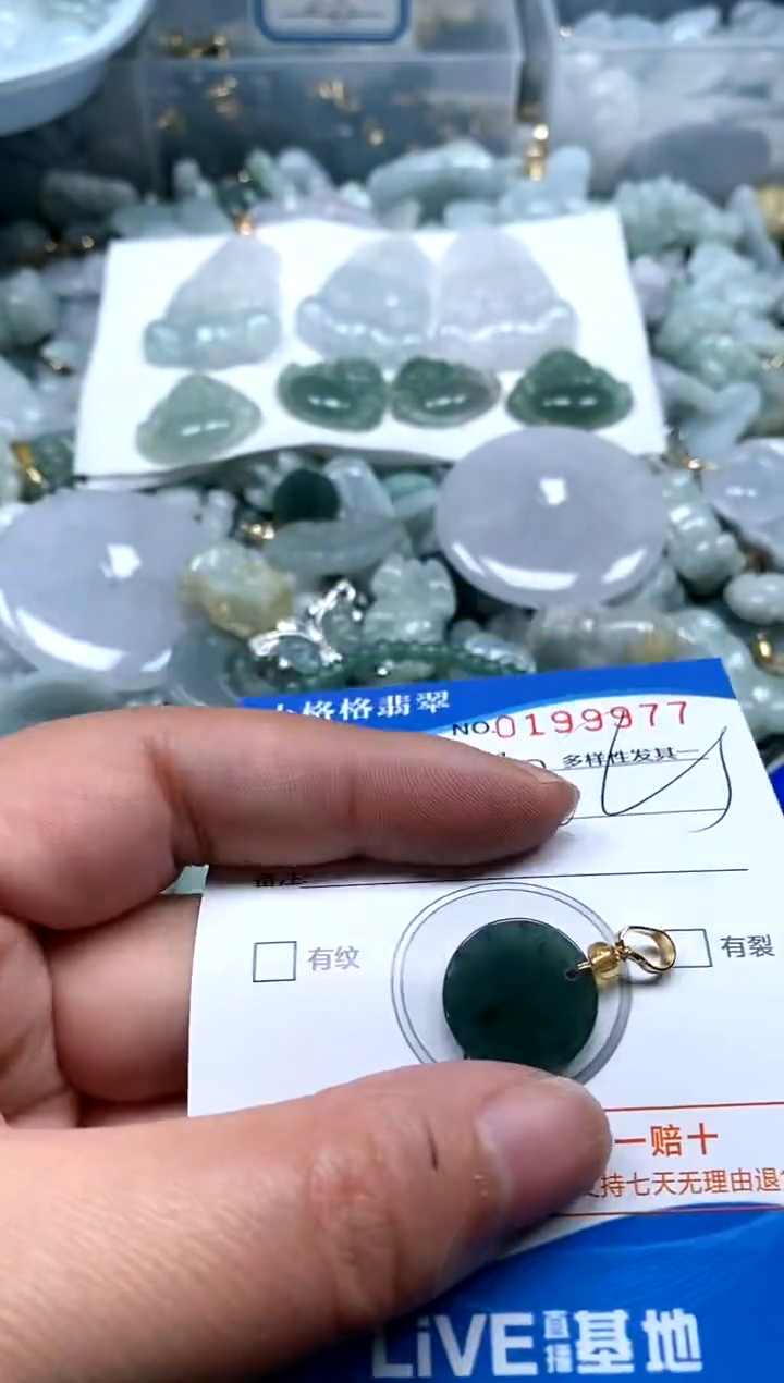 【闪购商品】翡翠颈饰未镶嵌闪购商品0199977多样性
