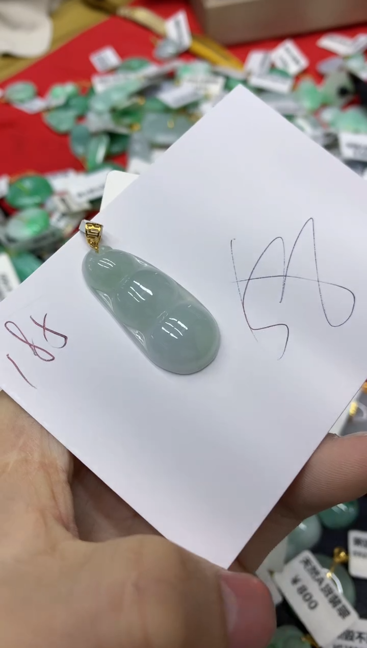 【闪购商品】翡翠颈饰18K金镶嵌1111111111