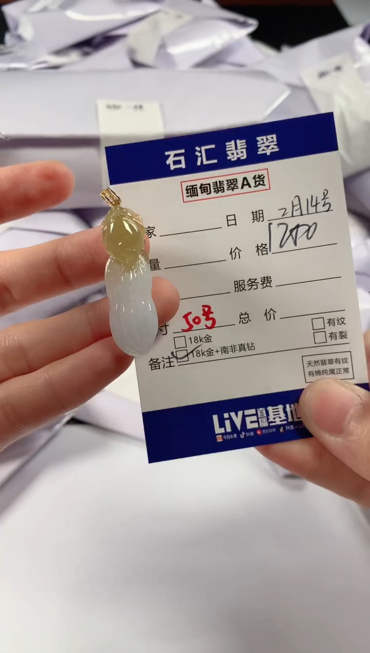 【闪购商品】翡翠颈饰18K金镶嵌1111111111