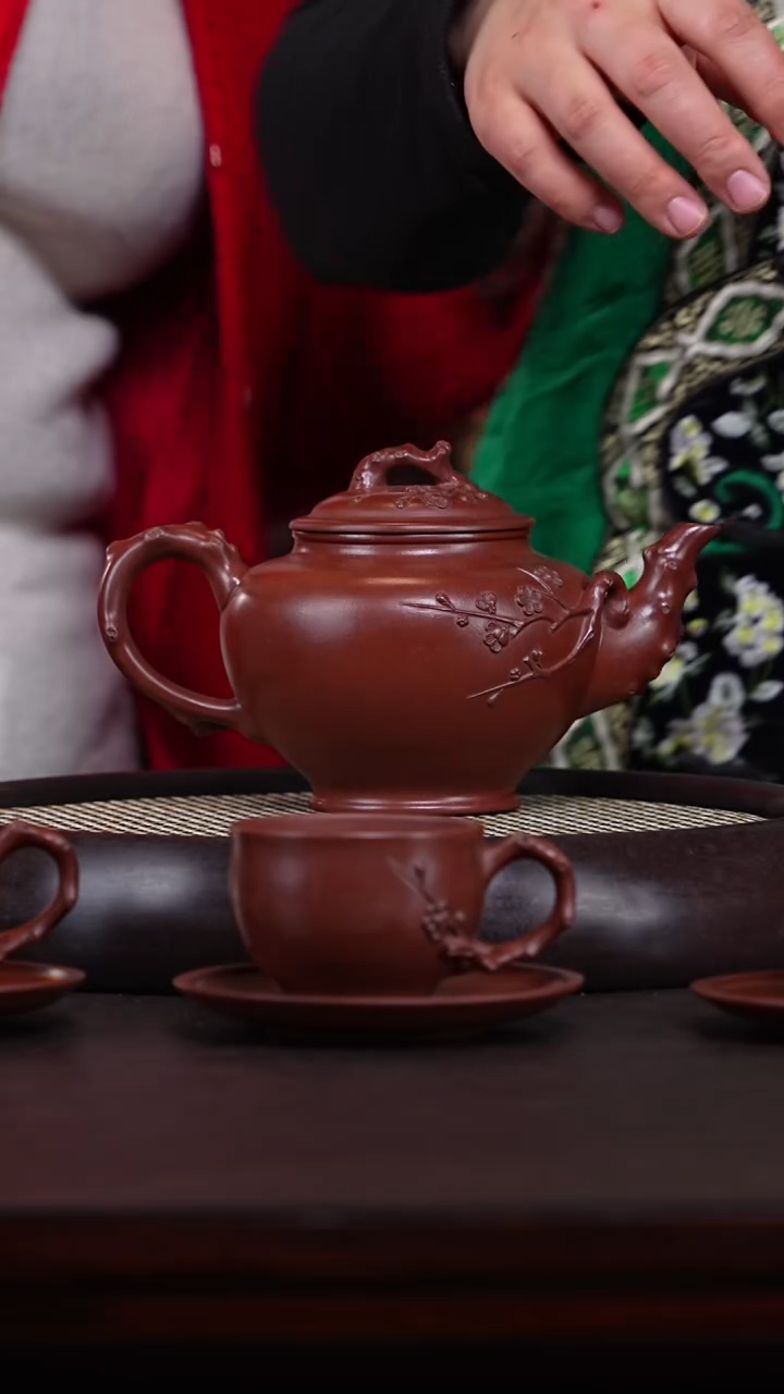 【闪购商品】紫砂茶壶张杏娟26-63 九头咏梅套组