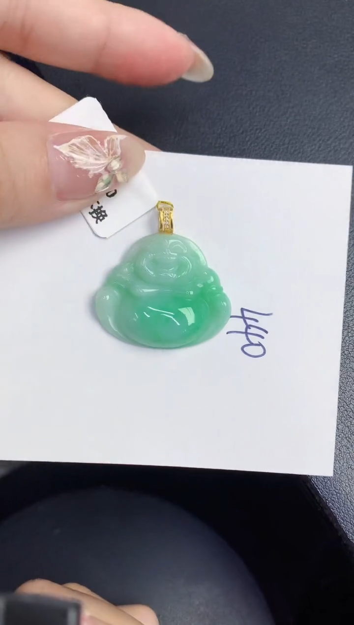 【闪购商品】翡翠颈饰18K金镶嵌0000000000