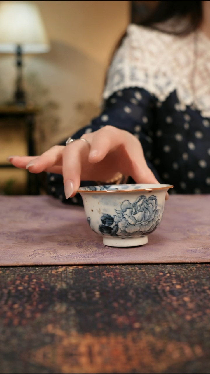 杯景德镇陶瓷杯碗柴烧多人