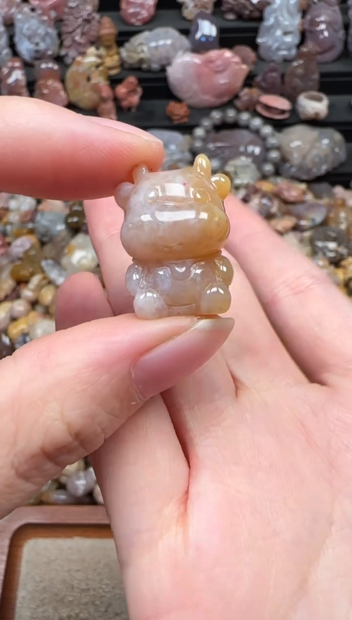 颈饰未镶嵌硅化珊瑚（珊瑚玉）279