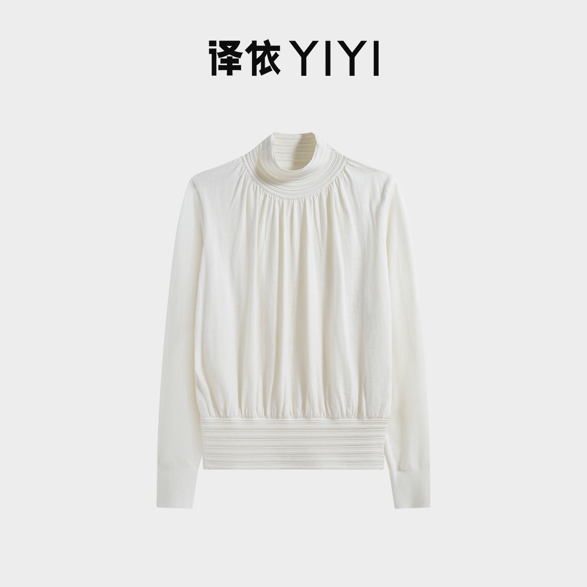 译依YIYI 浪漫绮想 珠宝领羊毛针织打底衫BEWMY194