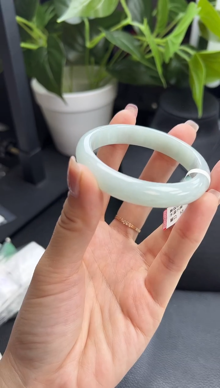 【闪购商品】翡翠手镯未镶嵌手镯53圈口