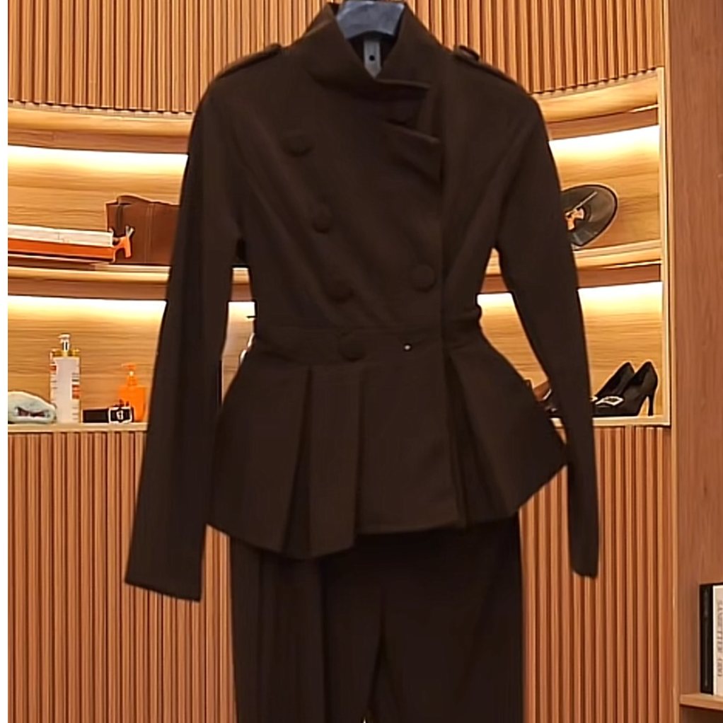 通勤休闲休闲风时尚套装御姐风优雅风ff3237