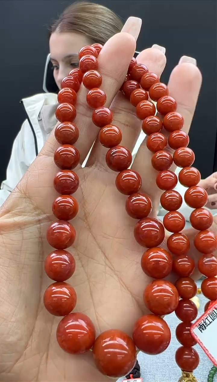 【闪购商品】南红玛瑙颈饰未镶嵌88秒拍号