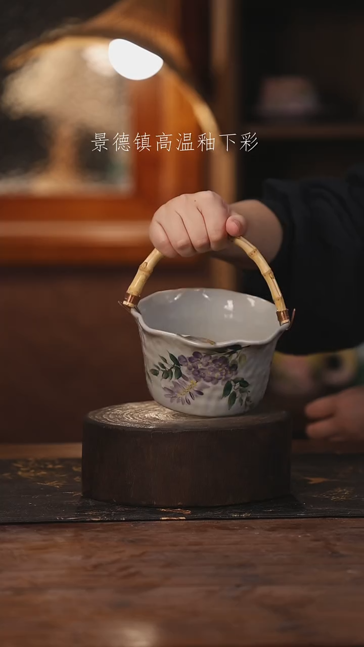 陶瓷景德镇高温釉下手绘陶瓷007