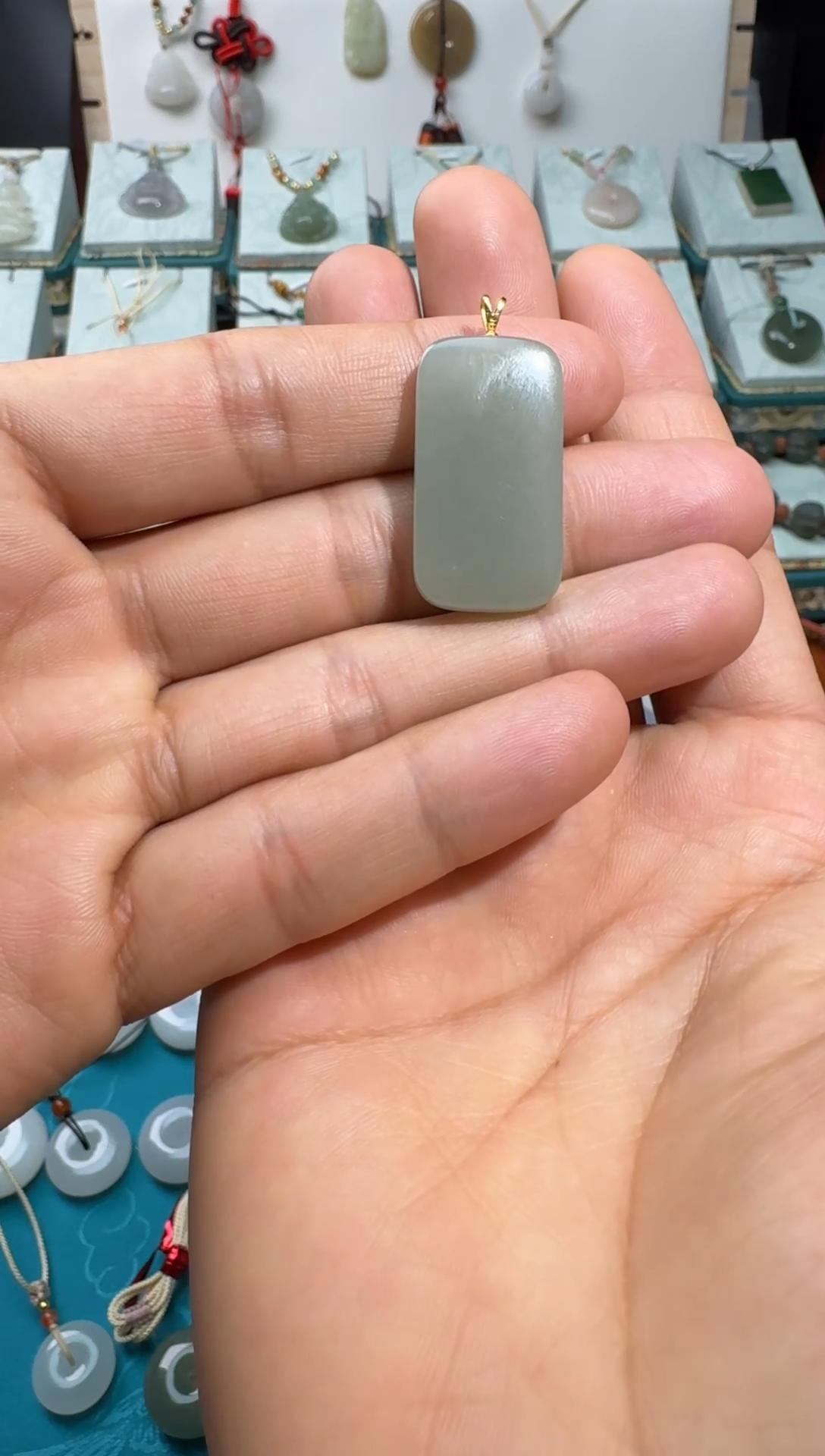 【闪购商品】和田玉颈饰未镶嵌无事牌