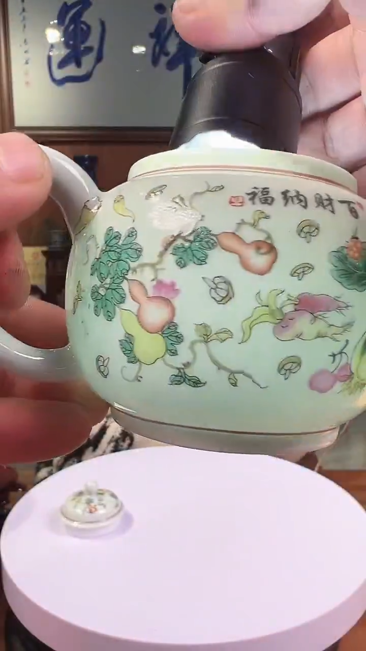 摆件陶景德镇精美陶瓷壶