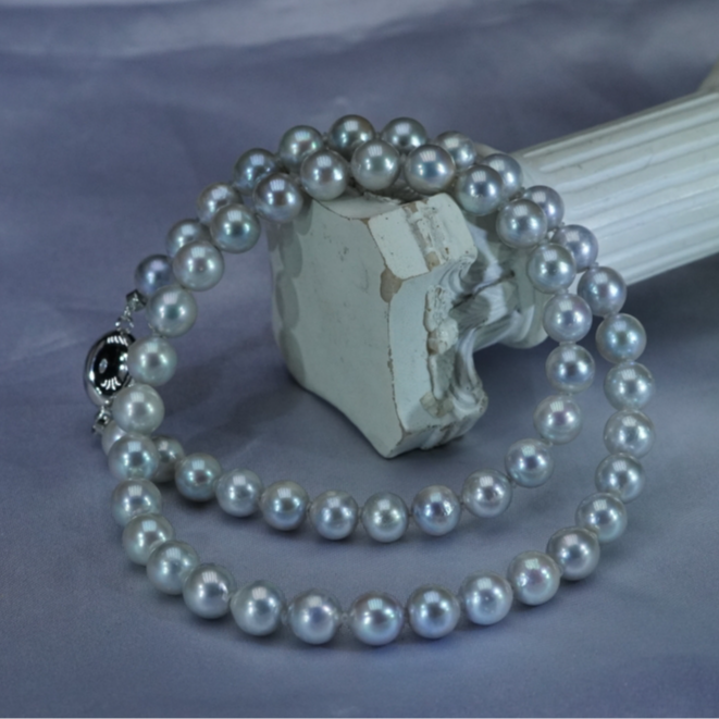 海水珍珠真多麻项链 MX091611