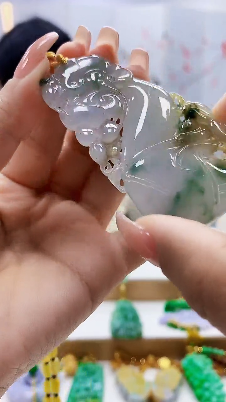 未镶嵌定制翡翠3495ty-毛货挂件36