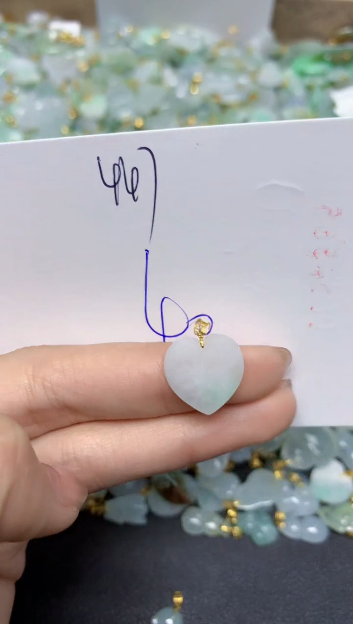 【闪购商品】翡翠颈饰18K金镶嵌 天然翡翠A货