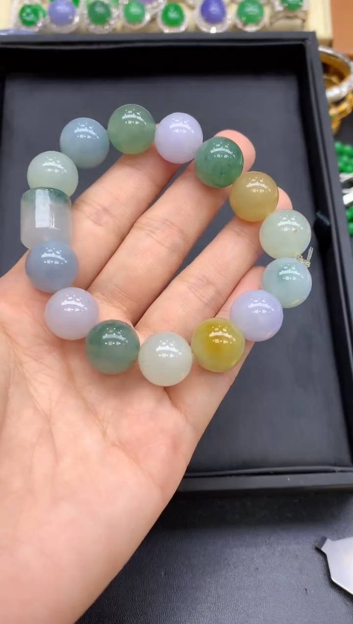 未镶嵌手串翡翠488-中国好珍宝