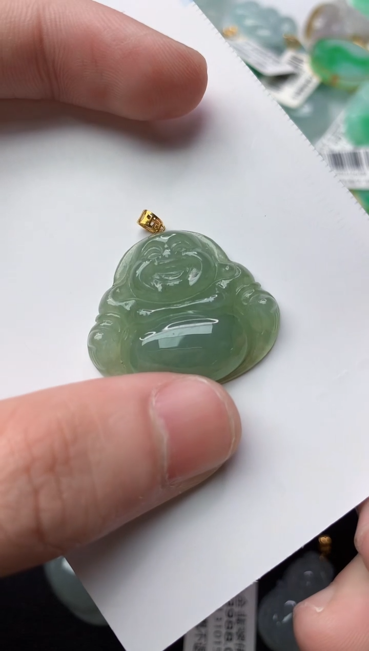 【闪购商品】翡翠颈饰18K金镶嵌8...........